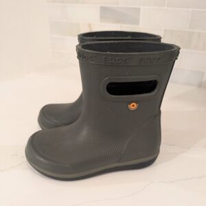 BOGS Kids Waterproof Khaki Skipper II Rainboots